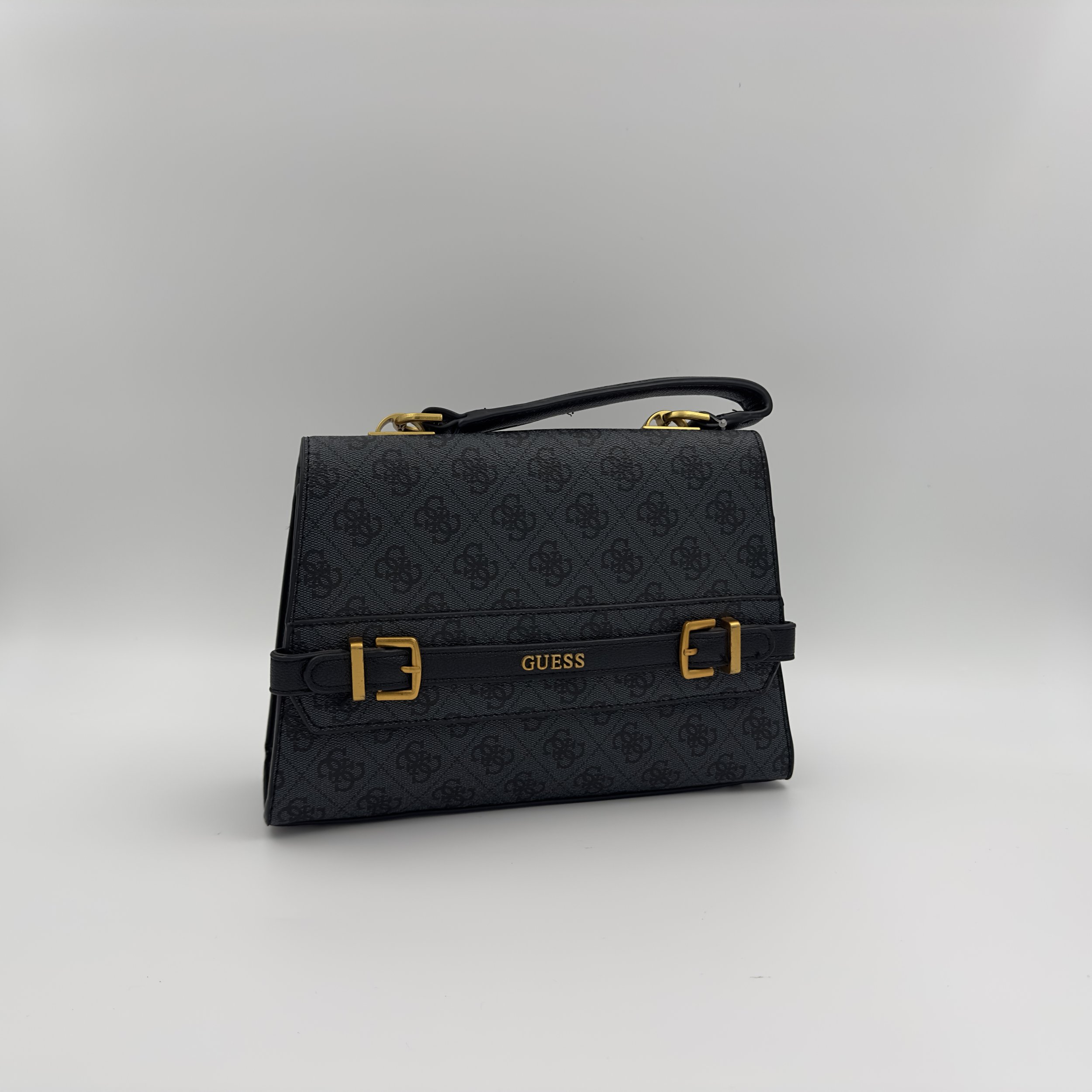 GUESS Sestri Logo Top Handle Flap Bag